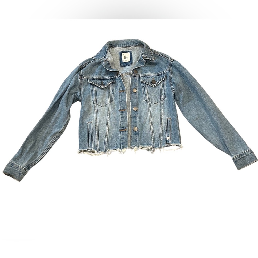 Billabong Good Day Cropped Denim Jacket | Blue | Size S - Picture 1 of 5